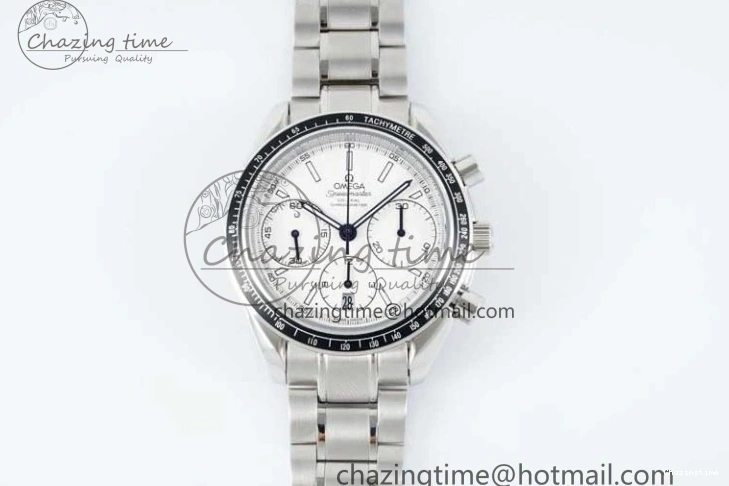 0512 Speedmaster Racing Master SS HKF Best Edition White Dial on SS Bracelet A Premium 7809